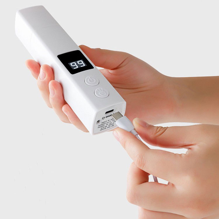 Pila Electrica pentru Animalute de Companie, Flippy, Incarcare USB, Laser pentru Joaca, Capac Impotriva Prafului, Display Electronic, 15 x 3 cm, Mai Multe Viteze, Alb [5]