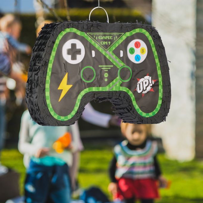 Pinata Controler Gamepad pentru Petrecere, Flippy, din Hartie si Carton, Pinata pentru Petreceri, 42 x 28 x 8 cm, Negru [3]