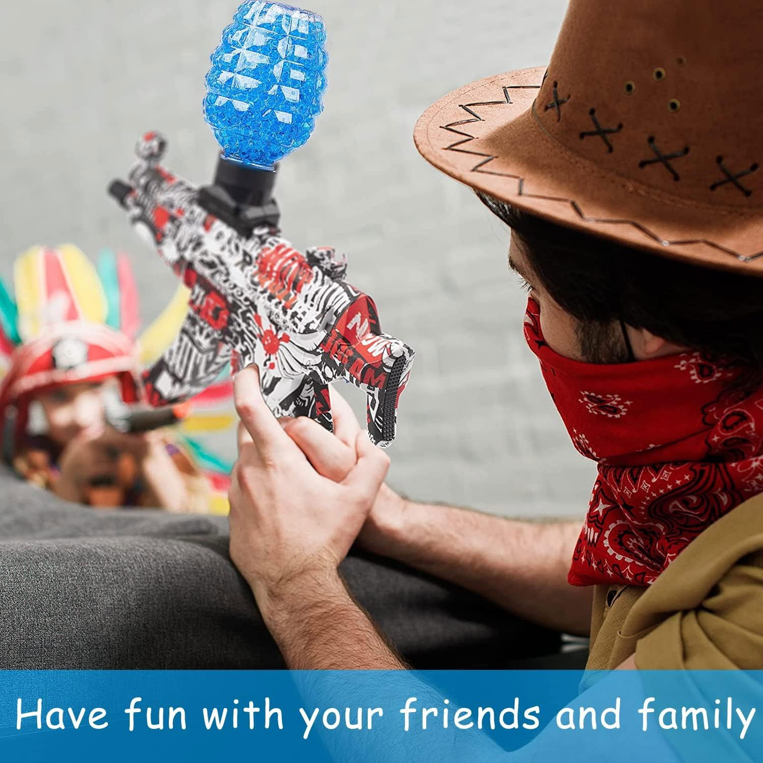 Munitie, Flippy, 20.000 Bile Gel pentru pistoale de jucarie Gel Blaster, Sticla Ananas 10.5x6.5 mm, Albastru [7]