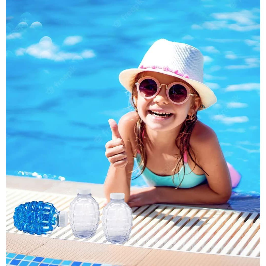 Munitie, Flippy, 20.000 Bile Gel pentru pistoale de jucarie Gel Blaster, Sticla Ananas 10.5x6.5 mm, Albastru [8]