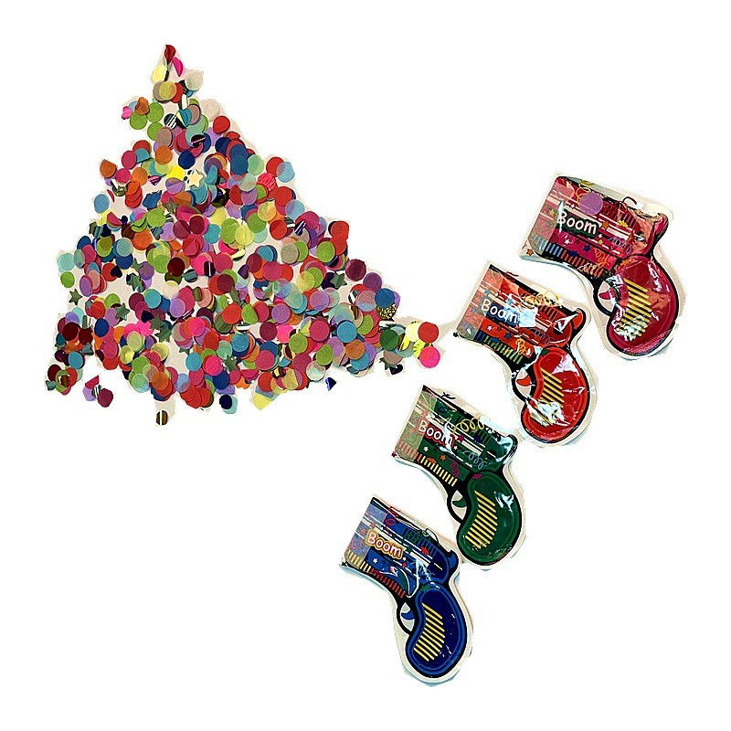 Confetti - Set 10xPistol Confetti pentru Petrecere, Flippy, 14x16 cm, Multicolor