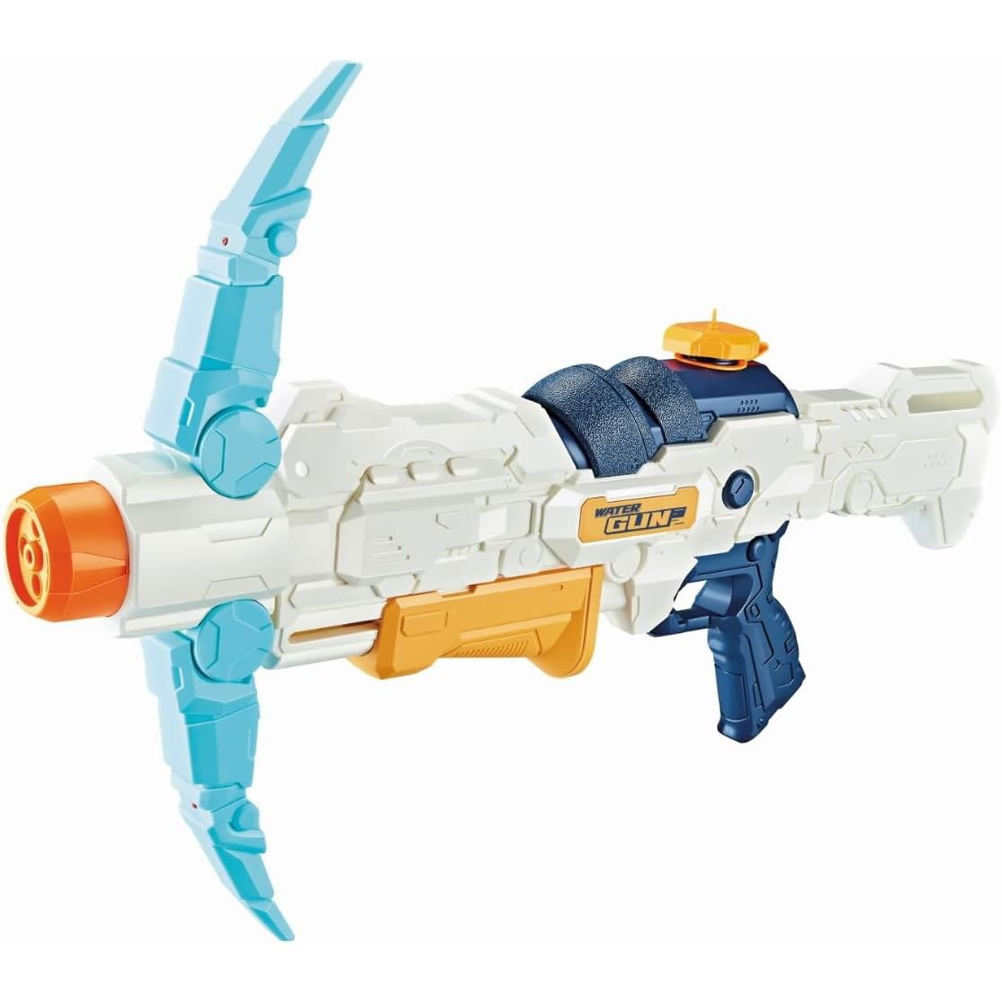 Pistol cu Apa, Flippy, +6 Ani, Rezervor 700 ml, 4 Moduri de Stropire, din Plastic, 56 x 37 x 23 cm, Alb [4]