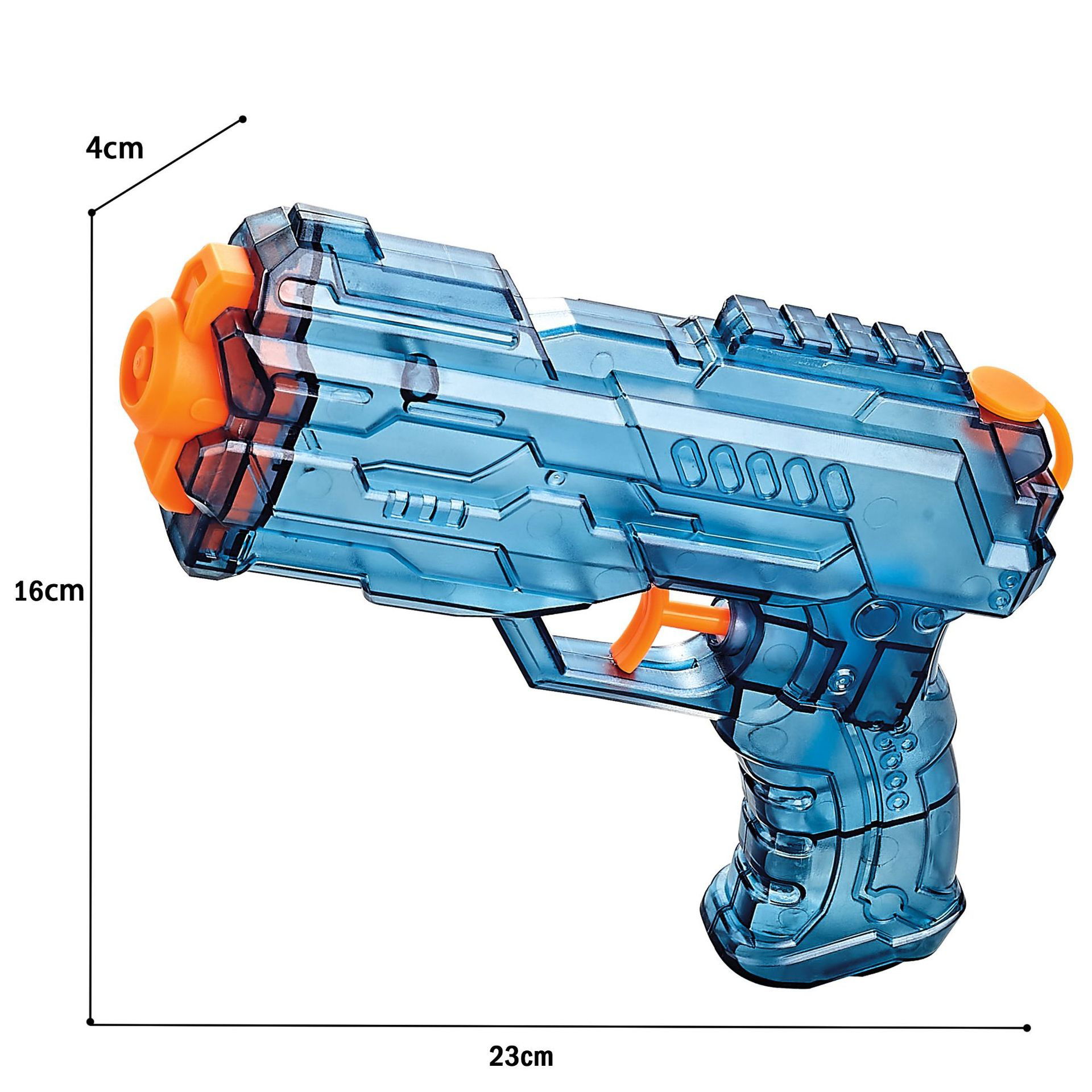 Jucarii interactive - Pistol cu Apa, Flippy, Pistol cu Apa pentru Copii, Manual, din Plastic, 23 x 16 x 4 cm, rezervor 250 ml, Albastru