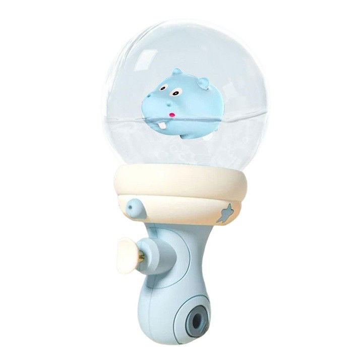 Jucarii - Pistol cu Apa pentru Copii, Flippy, Multifunctional, Capacitate 300 mL, Model Hipopotam, 9x9x17cm, Plastic, Albastru