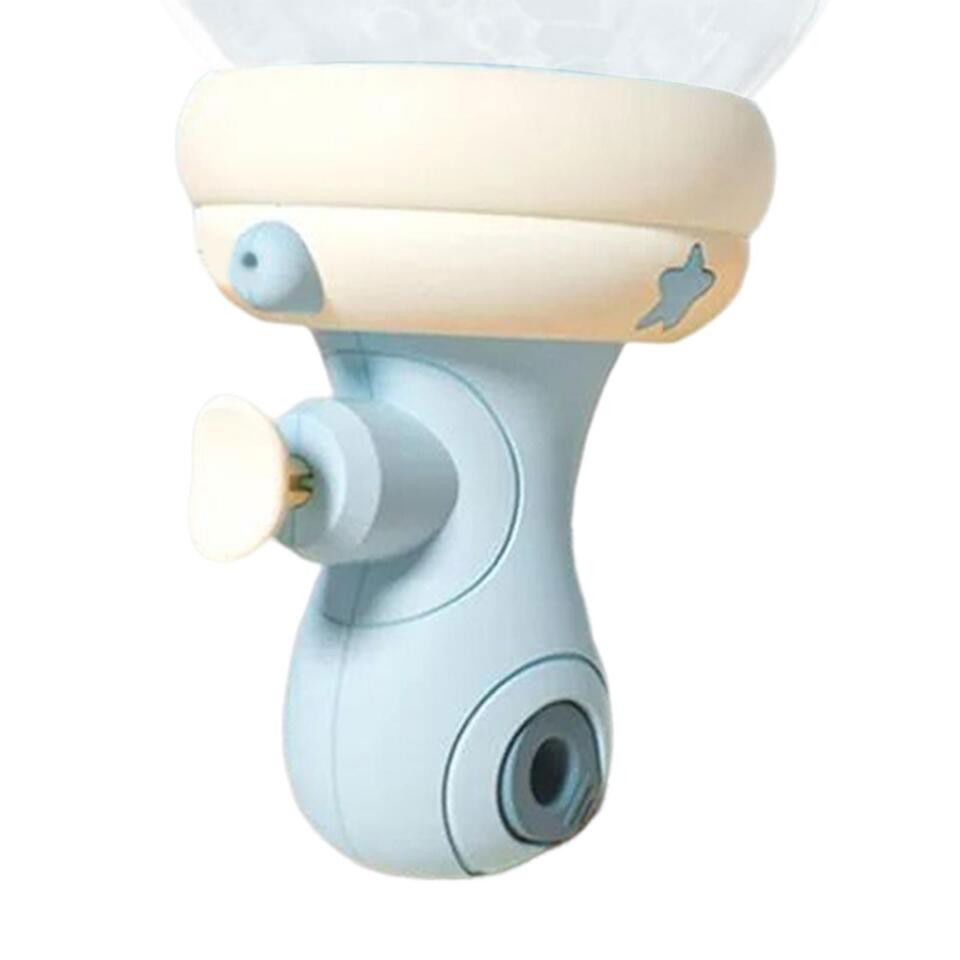 Pistol cu Apa pentru Copii, Flippy, Multifunctional, Capacitate 300 mL, Model Hipopotam, 9x9x17cm, Plastic, Albastru [6]