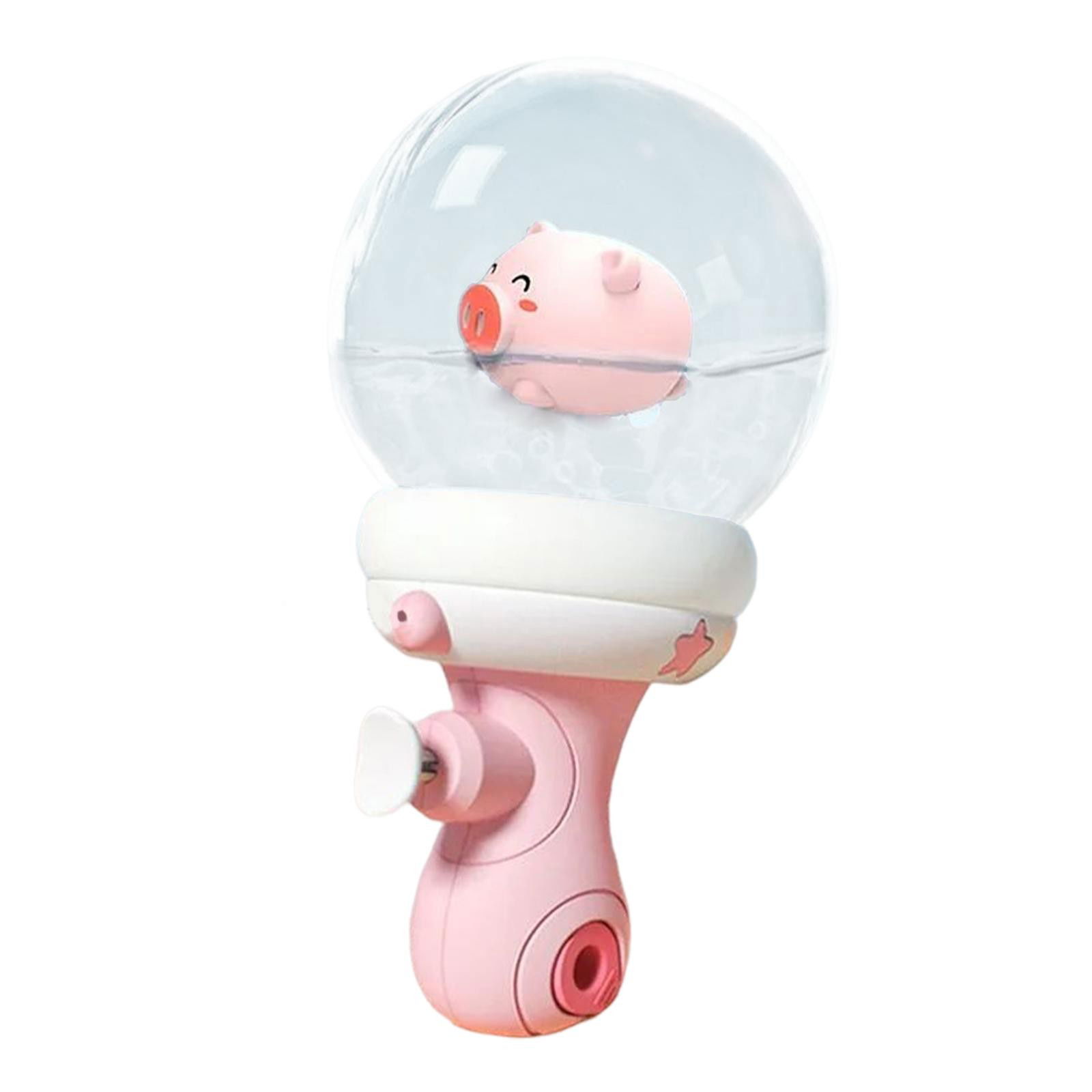 Jucarii - Pistol cu Apa pentru Copii, Flippy, Multifunctional, Capacitate 300 mL, Model Purcelus, 9x9x17cm, Plastic, Roz