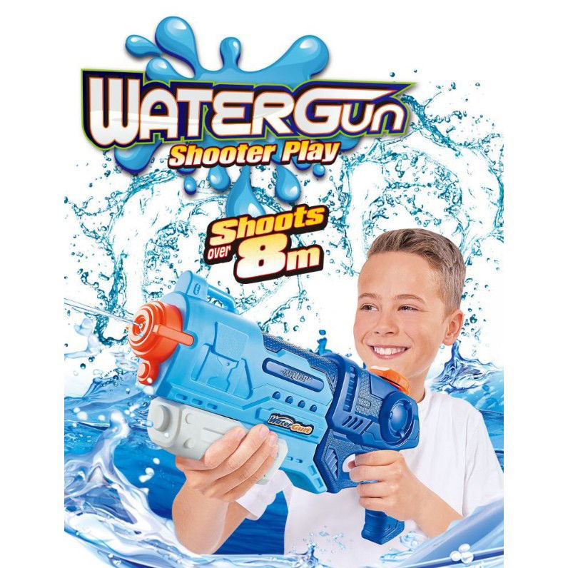 Pistol cu Apa pentru Copii, Rezervor, Pentru Piscina/Plaja, Flippy, 6ani+, Albastru, 990ML [6]