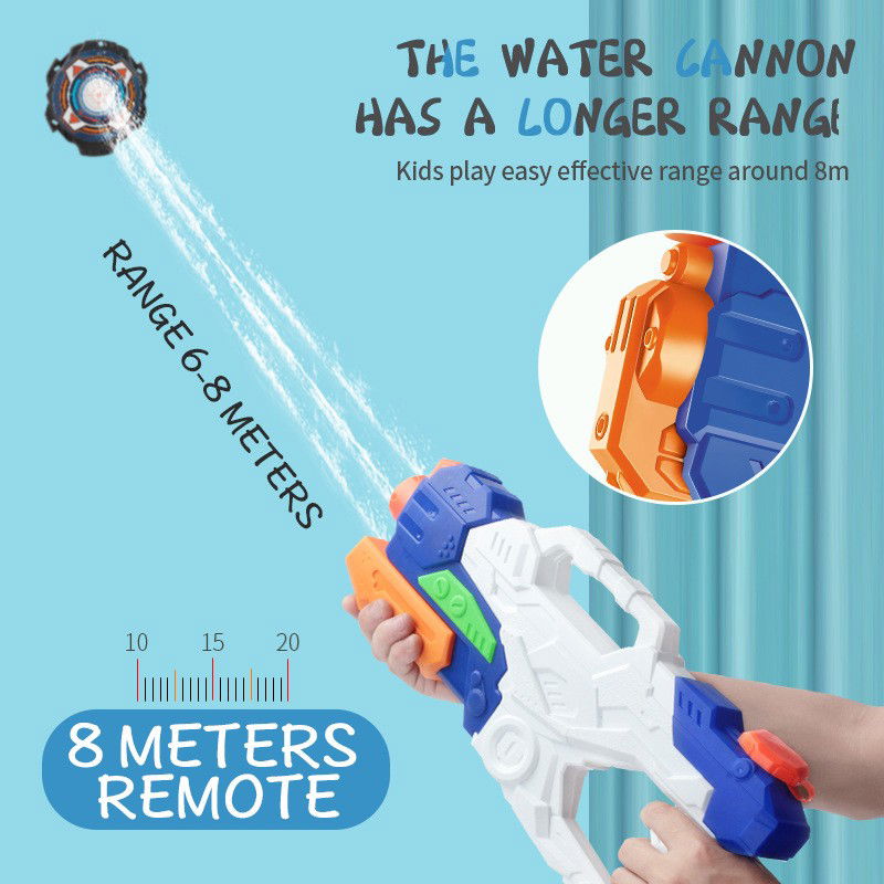 Pistol cu Apa pentru Copii, Rezervor, Pentru Piscina/Plaja, Flippy, 6ani+, 3 duze, Multicolor, 1000ML [4]