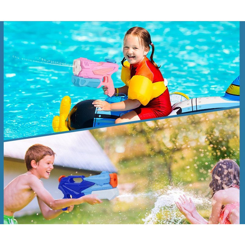 Pistoale cu apa - Pistol cu Apa pentru Copii, Rezervor, Pentru Piscina/Plaja, Flippy, 6ani+, 3 duze, Albastru, 500ML