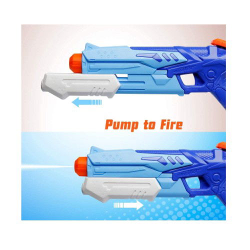 Pistol cu Apa pentru Copii, Rezervor, Pentru Piscina/Plaja, Flippy, 6ani+, Albastru, 300ML [8]