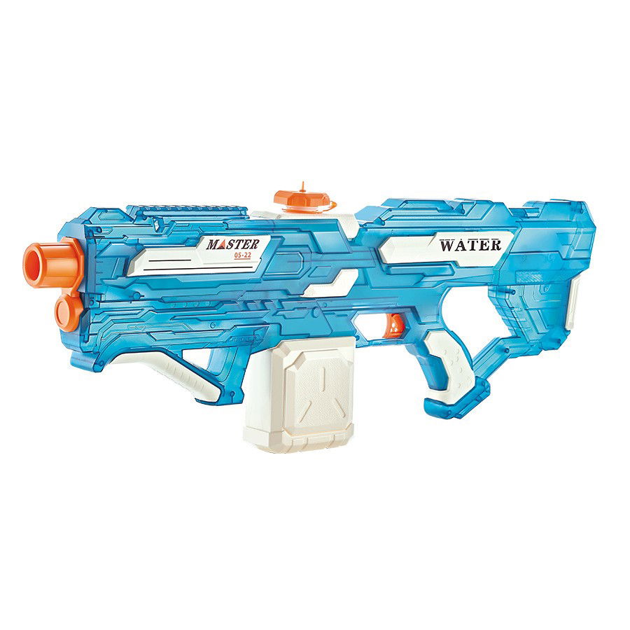 Pistoale cu apa - Pistol cu Apa Electric, Flippy, +6 Ani, Rezervor 650 ml, Incarcare USB, din Plastic, 59 x 23 x 6 cm, Albastru