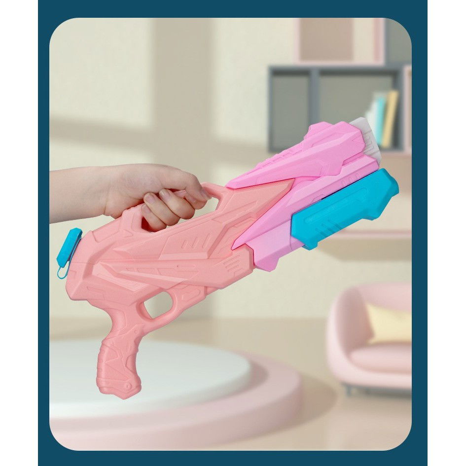 Pistol cu Apa pentru Copii, Rezervor, Pentru Piscina/Plaja, Flippy, 6ani+, 3 duze, Roz, 770ML [3]
