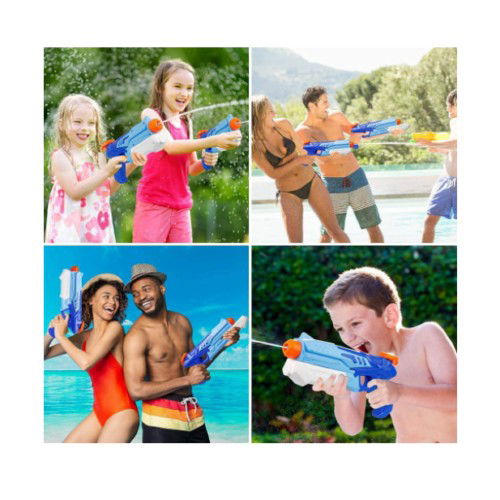 Pistol cu Apa pentru Copii, Rezervor, Pentru Piscina/Plaja, Flippy, 6ani+, Albastru, 300ML [7]