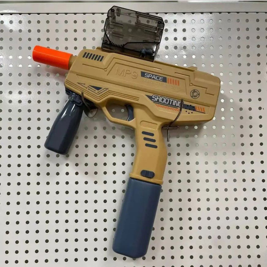 Mitraliera de jucarie electrica Flippy cu bile de hidrogen de gel, gun bluster, tragere in rafala, varsta peste 6 ani, ochelari de protectie, 5000 de bile incluse, cablu de incarcare, 40.1 x 31.6 cm,  [4]