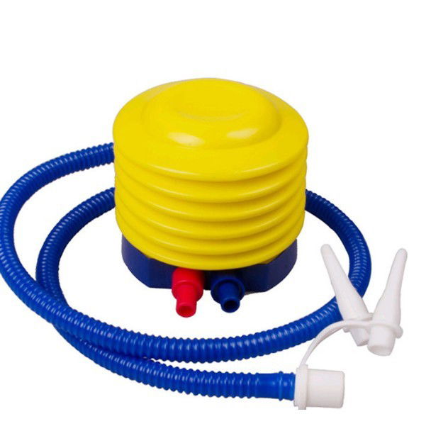 Pompa de picior, cu 3 adaptoare de valva, Air Step, Flippy, Galben-Albastru [5]