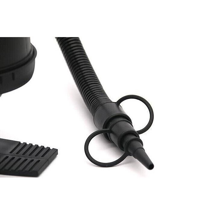 Pompa manuala pentru umflat obiecte gonflabile , colace , saltele , cu 3 adaptori pentru interconectare si furtun, negru, Flippy [5]