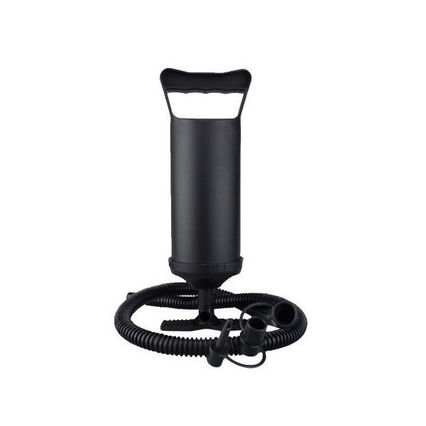 Colace si Piscine - Pompa manuala pentru umflat obiecte gonflabile , colace , saltele , cu 3 adaptori pentru interconectare si furtun, negru, Flippy