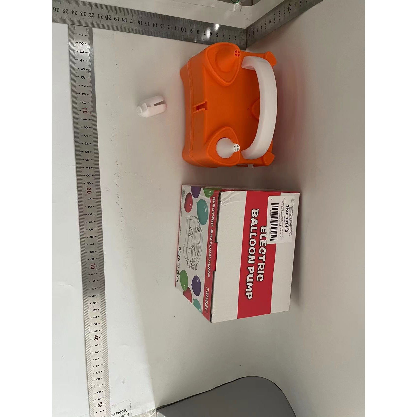 Pompa Electrica de Umflat Baloane, Flippy, cu Doua Iesiri, 220V, Putere 400W, Accesorii petrecere, Portocaliu [4]