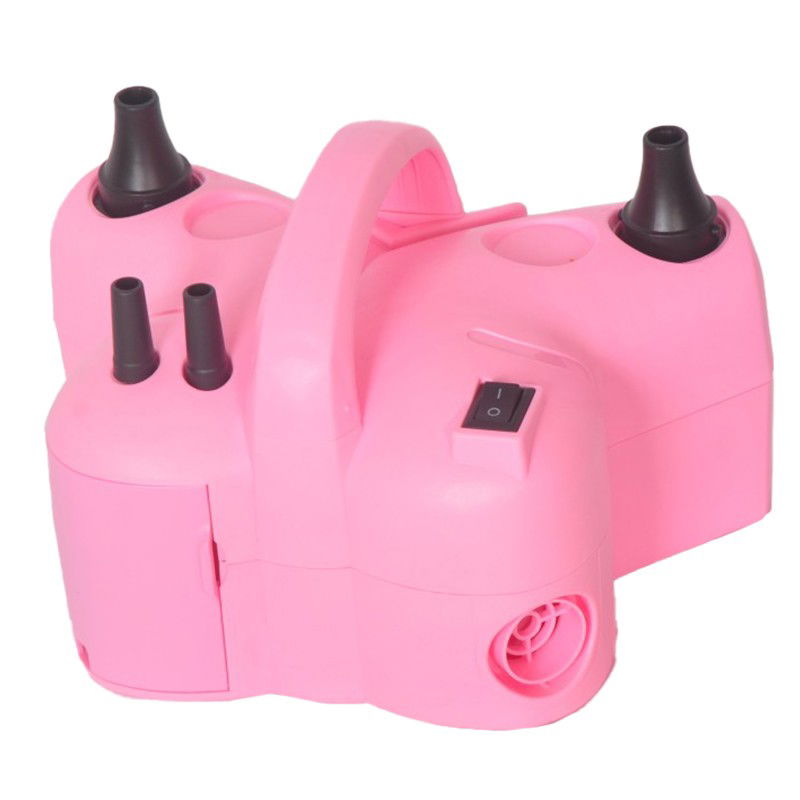 Petrecere - Pompa Electrica de Umflat Baloane, Flippy, cu Doua Iesiri, 220V, Putere 600W, Accesorii petrecere, Roz