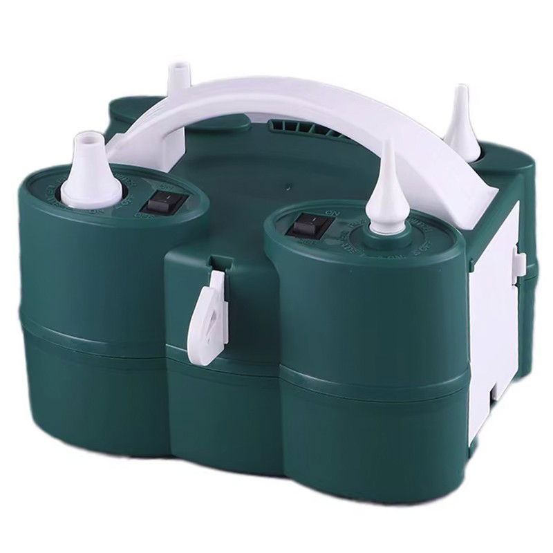 Pompe Baloane - Pompa Electrica de Umflat Baloane, Flippy, cu Doua Iesiri, 220V, Putere 600W, Accesorii petrecere, Verde