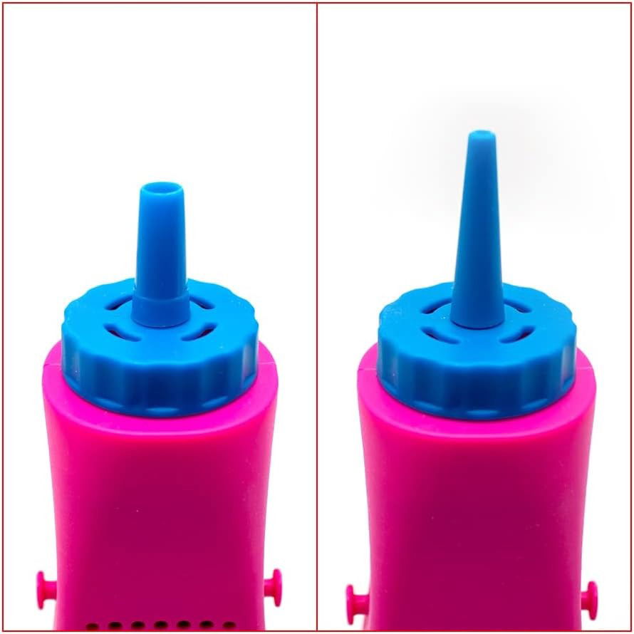 Pompa Electrica Pentru Umflat Baloane, din Plastic, cu Acumulator, Autonomie 3-4h, Portabila, Roz [4]