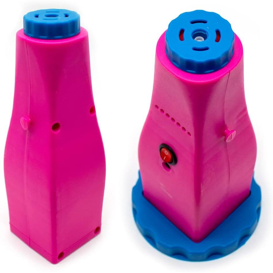 Pompa Electrica Pentru Umflat Baloane, din Plastic, cu Acumulator, Autonomie 3-4h, Portabila, Roz [3]