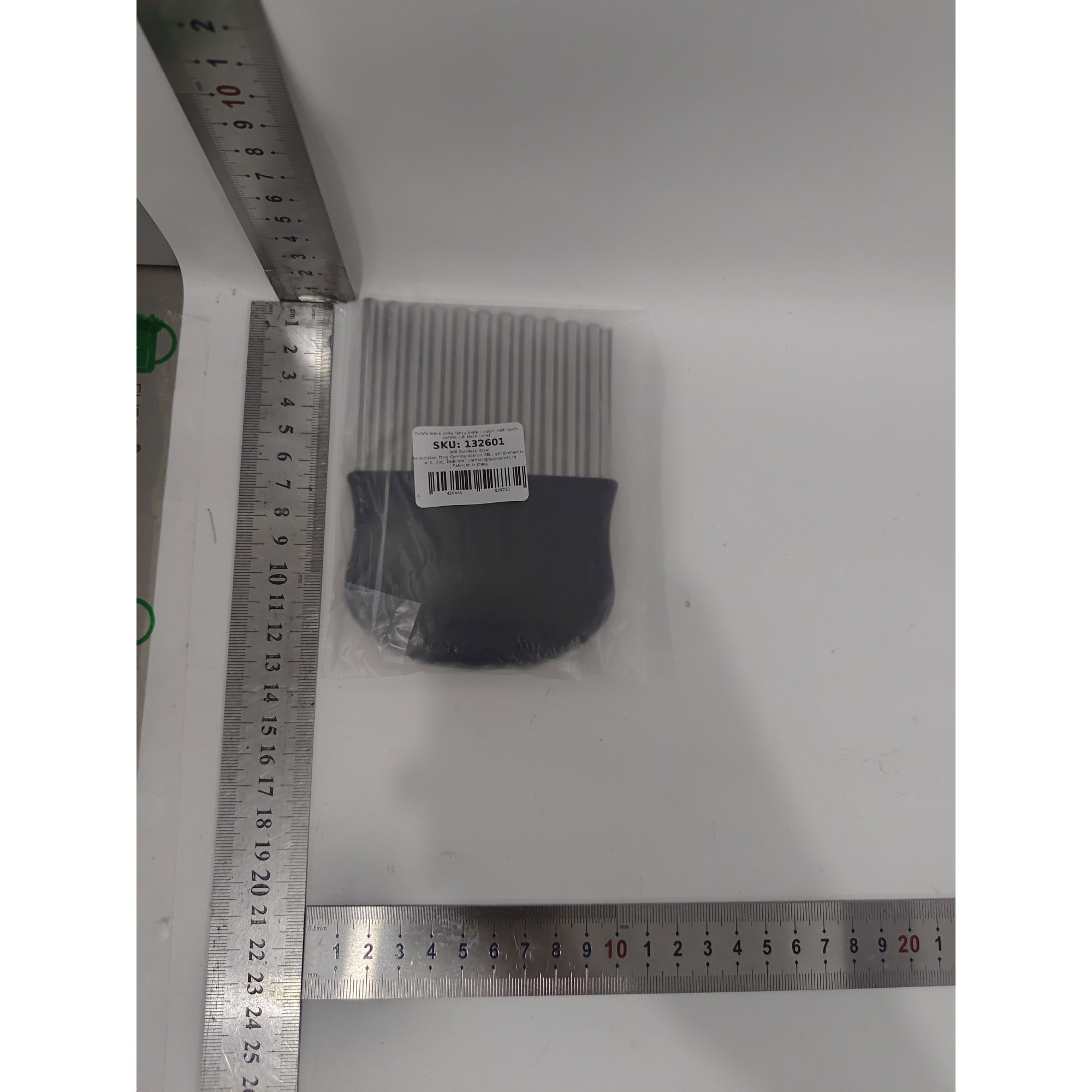 Pentru casa - Cutit pentru Cartofi Ondulati, Flippy, pentru Legume, Forma Ondulata, Usor de Utilizat, Taiere, Negru