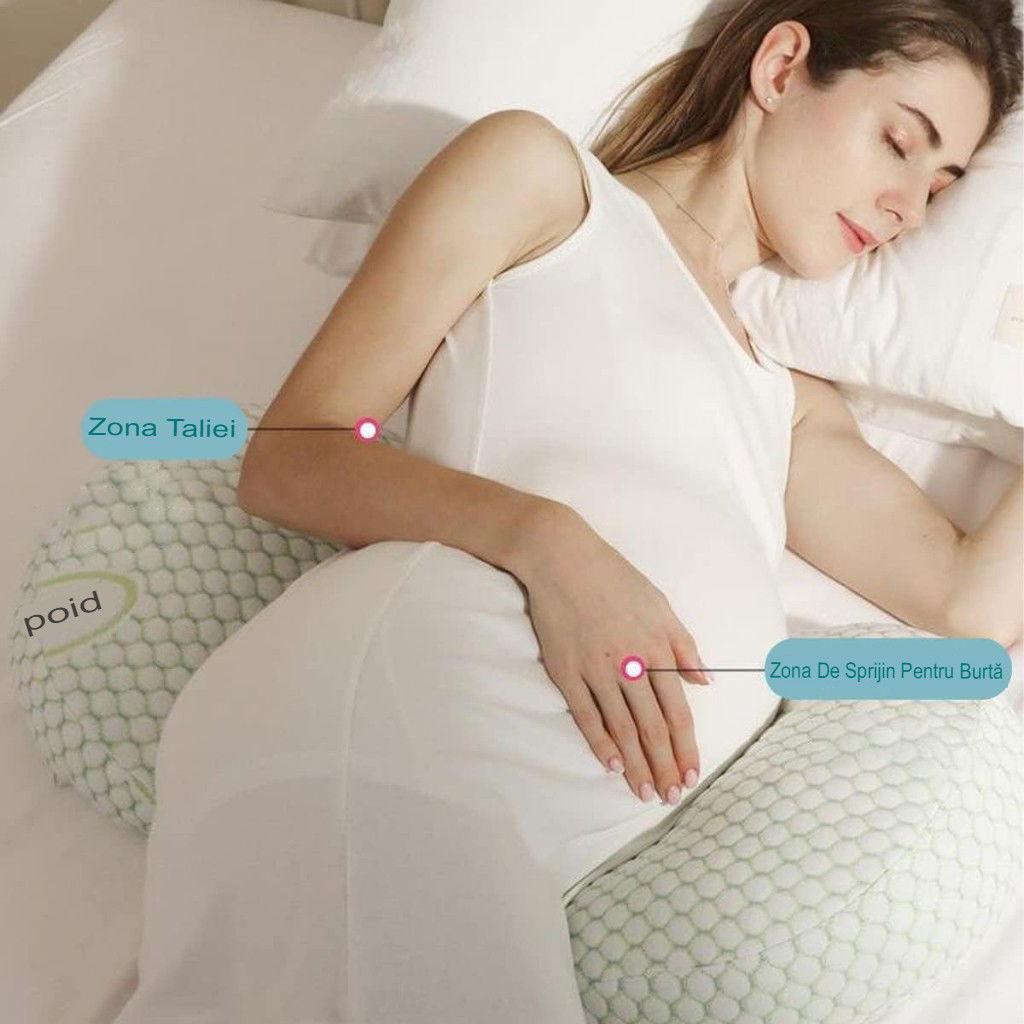 Set Perna pentru Gravide, Flippy, Husa Detasabila, Utilizare in Forma H si U, Reglabila, Latime Ajustabila, Proactive, Verde [5]