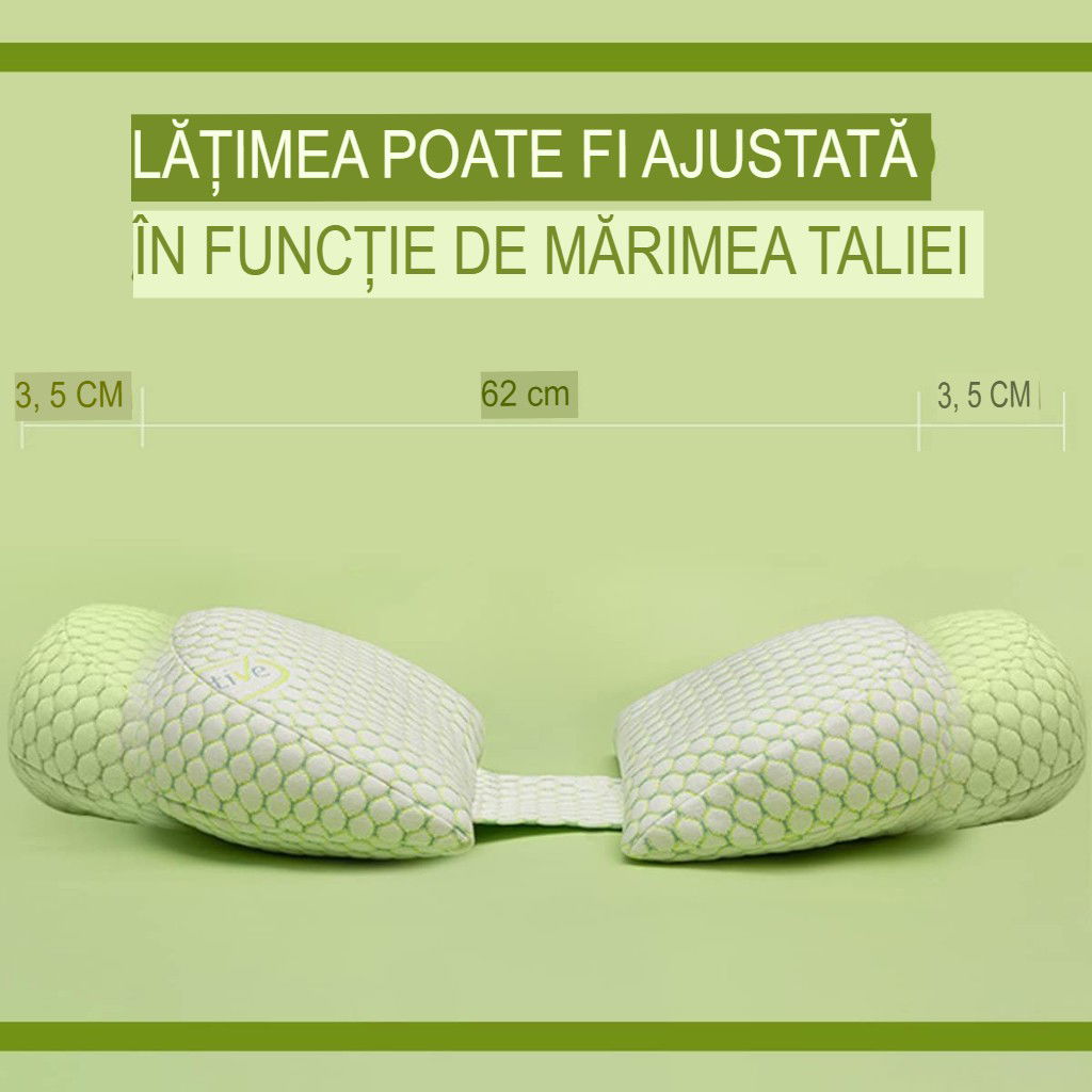Set Perna pentru Gravide, Flippy, Husa Detasabila, Utilizare in Forma H si U, Reglabila, Latime Ajustabila, Proactive, Verde [6]