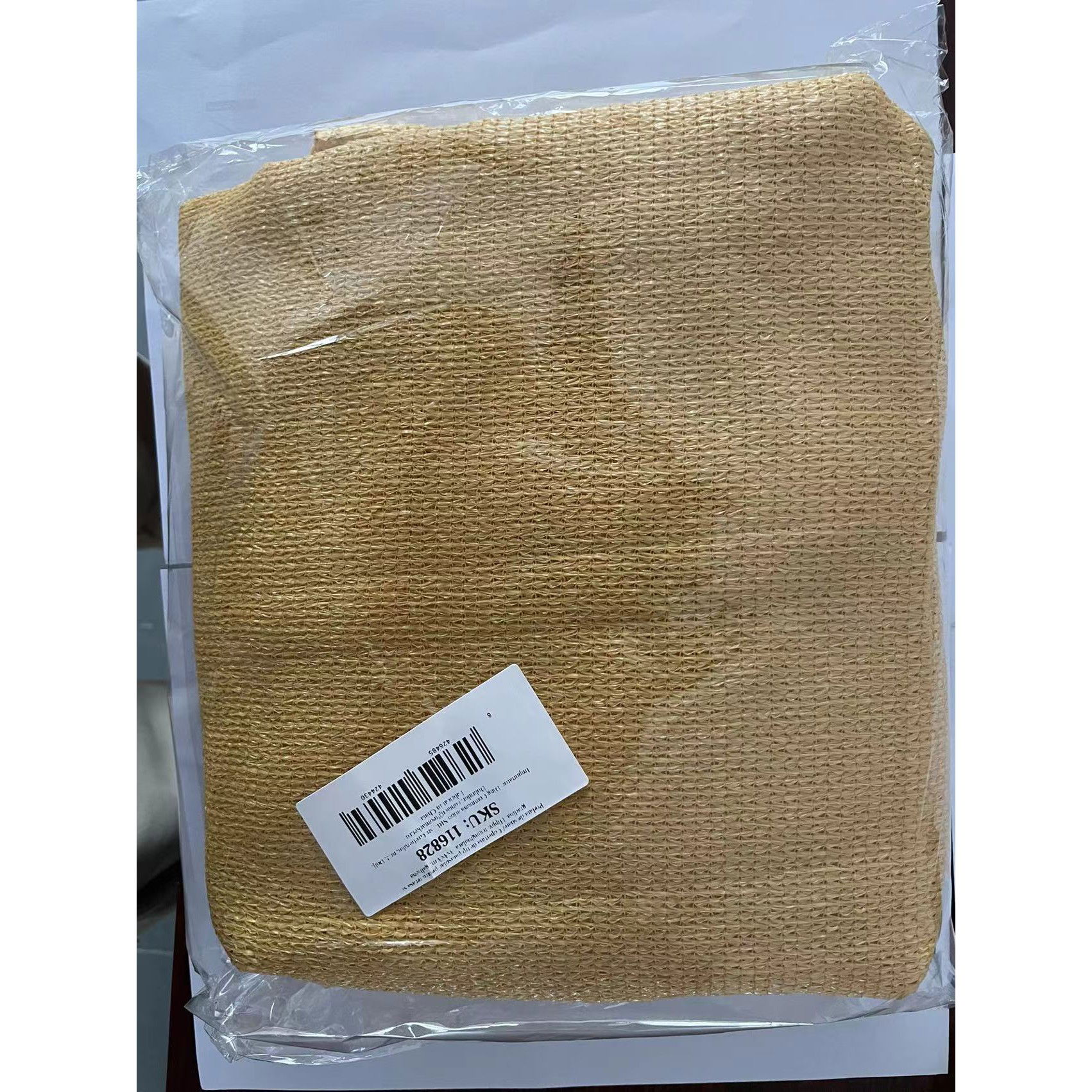 Prelata de soare/ Copertina de tip parasolar pentru terasa si gradina, Flippy, triunghiulara, 3x3x3 m, galbena [6]