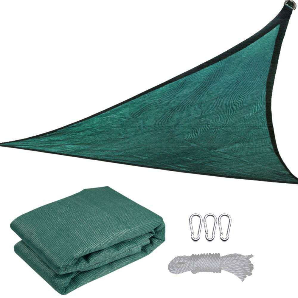 50 - 100 LEI - Prelata de soare/ Copertina de tip parasolar, triunghiulara, 3x3x3 m, verde