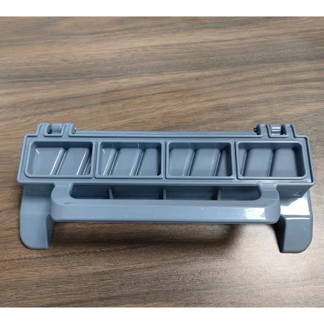 TeoMarket - Presa pentru Carne, Flippy, pentru Kebab, cu Maner, din ABS, 29 x 7.5 x 2.6 cm, Gri