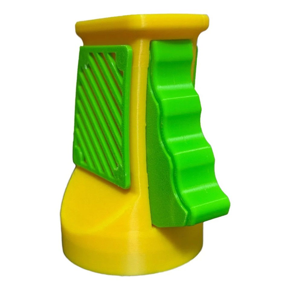 Desfacator Doze, Flippy, din ABS, 10.7 x 8 cm, Manual, Galben/Verde [5]