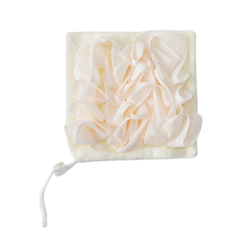 Articole pentru baie - Prosop de Baie, Flippy, 2in1, cu Burete din Plasa, 17 x 17 cm, Bej