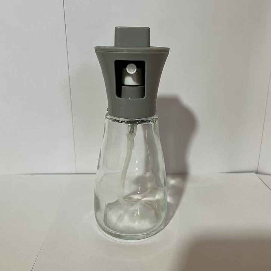 Pulverizator pentru Ulei, Flippy, Pulverizator din Sticla pentru Otet sau Alte Lichide, Simplu Reincarcabil, Multifunctionale, 17.3 x 5.6 cm, Capacitatea 170 ml, Gri [3]