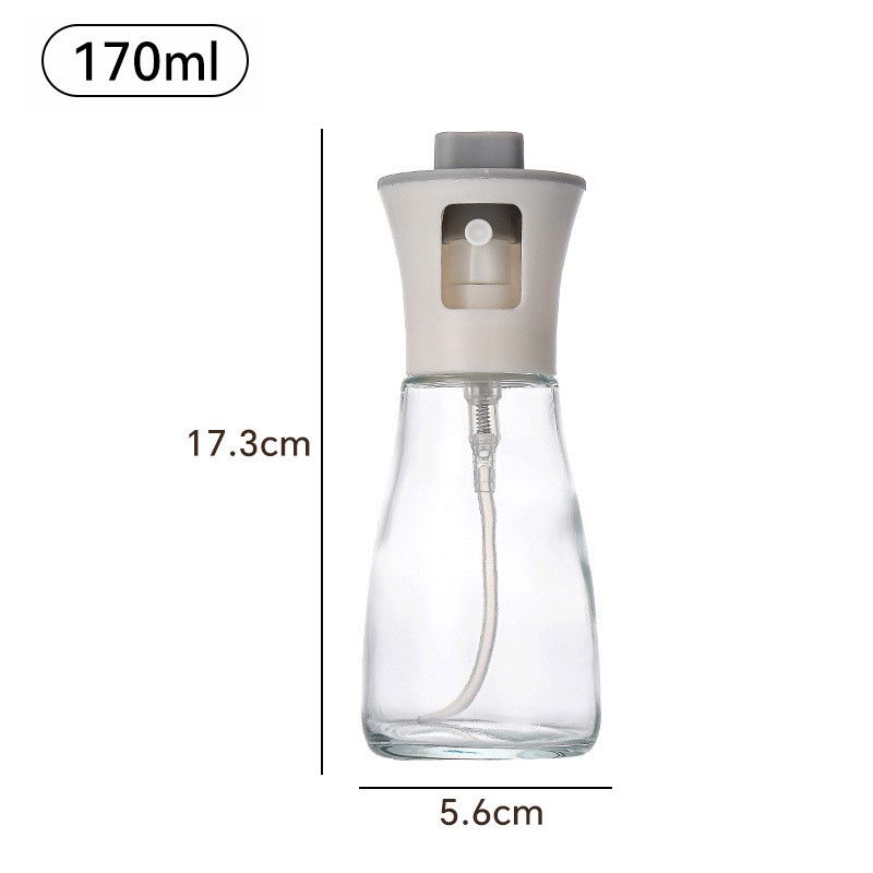 Organizatoare si Depozitare Bucatarie - Pulverizator pentru Ulei, Flippy, Pulverizator din Sticla pentru Otet sau Alte Lichide, Simplu Reincarcabil, Multifunctionale, 17.3 x 5.6 cm, Capacitatea 170 ml, Alb