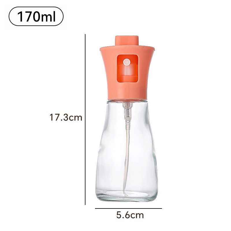 Organizatoare si Depozitare Bucatarie - Pulverizator pentru Ulei, Flippy, Pulverizator din Sticla pentru Otet sau Alte Lichide, Simplu Reincarcabil, Multifunctionale, 17.3 x 5.6 cm, Capacitatea 170 ml, Roz