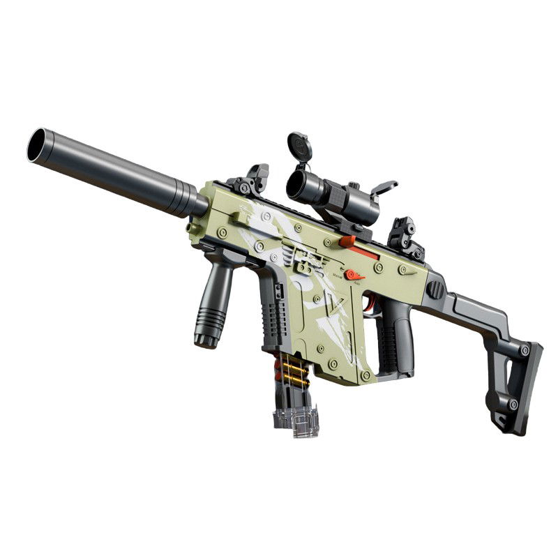 Jucarii si Jocuri - Pusca de Jucarie Cameleon Ultrarealista, Flippy, cu Luneta, 20 de Proiectile din Spuma Moale, 10 Cartuse, 80 cm, 8 ani+, Verde