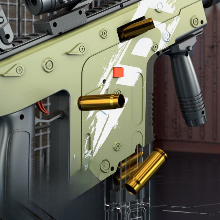 Pusca de Jucarie Cameleon Ultrarealista, Flippy, cu Luneta, 20 de Proiectile din Spuma Moale, 10 Cartuse, 80 cm, 8 ani+, Verde [5]