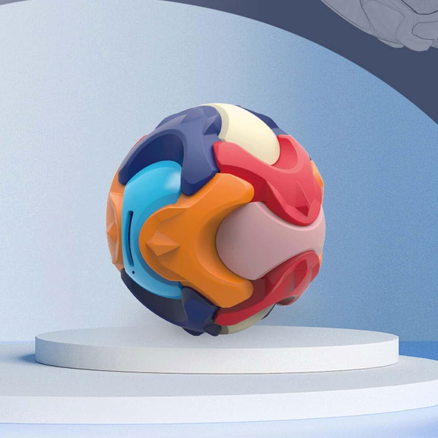 Pusculita Sub Forma de Minge, Flippy, de Construit, se Asambleaza/Dezasambleaza, din Plastic, 16.5x16.5x16.5, Multicolor [4]