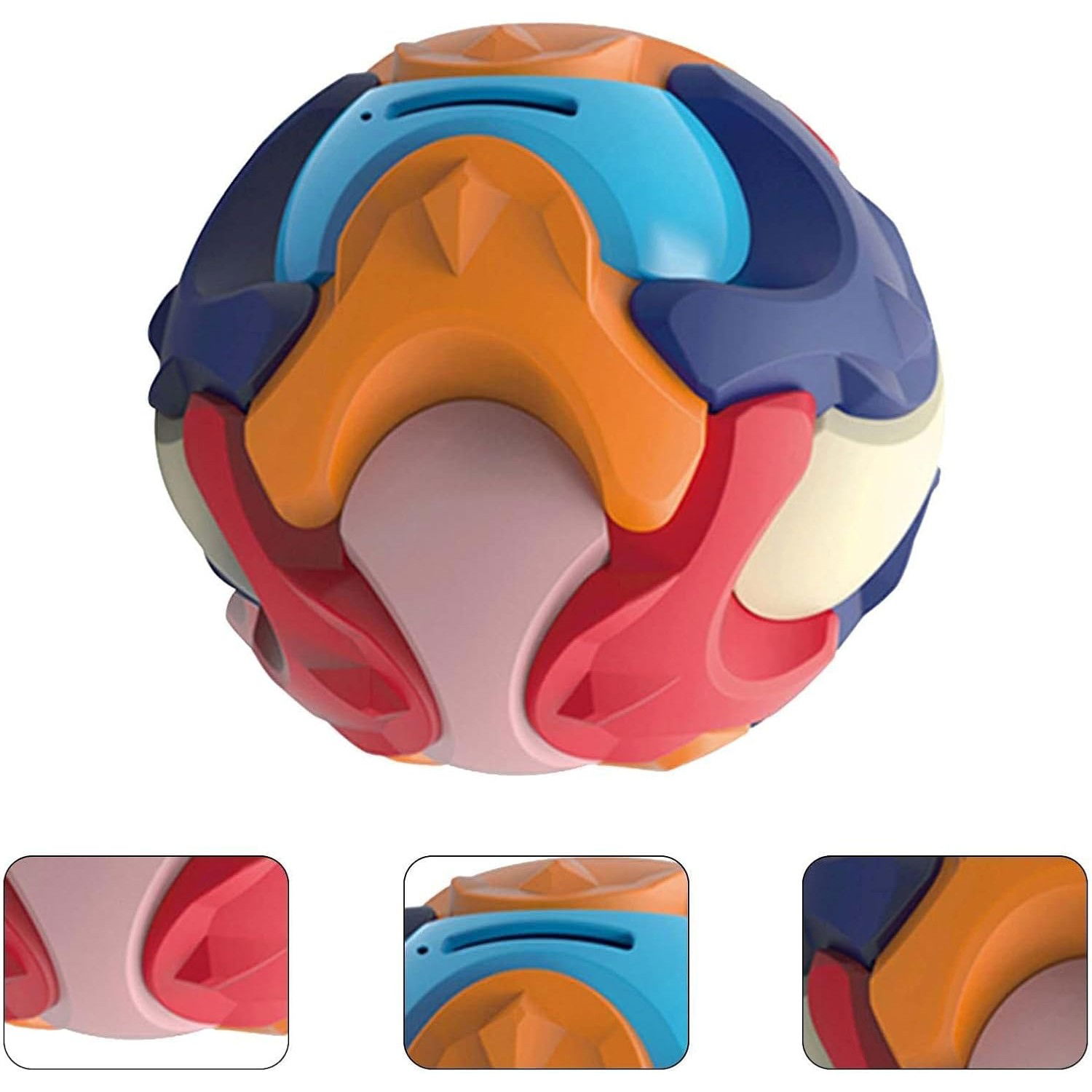 Pusculita Sub Forma de Minge, Flippy, de Construit, se Asambleaza/Dezasambleaza, din Plastic, 16.5x16.5x16.5, Multicolor [3]