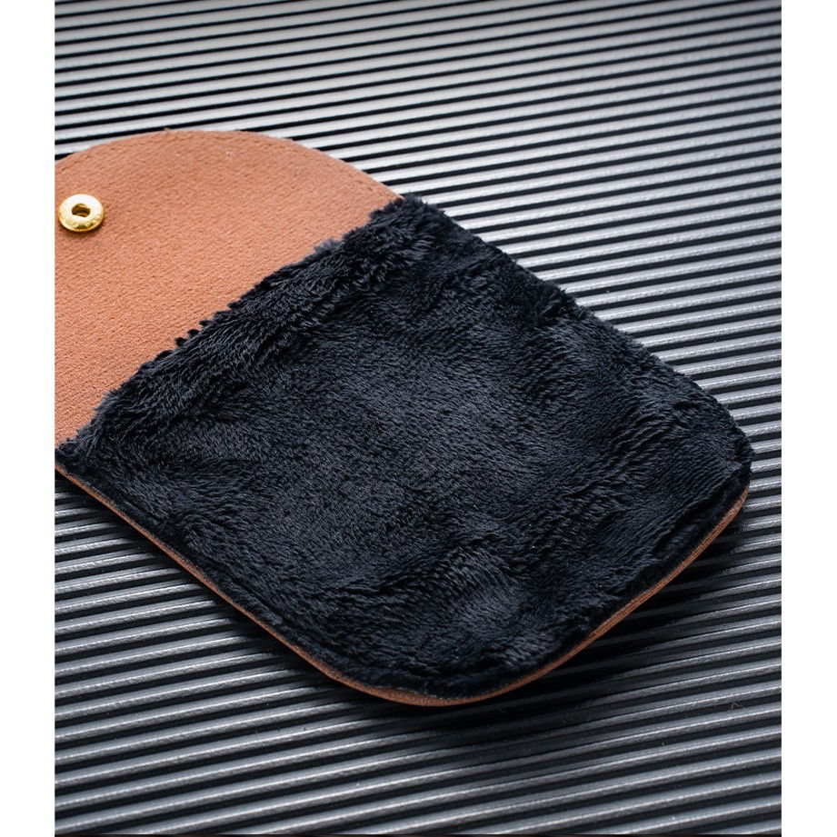 10 - 25 LEI - Manusa de Lustruit Pantofii, Flippy, din PVC, 18.2 x 12 x 10.8 cm, Imitatie de Lana, Maro