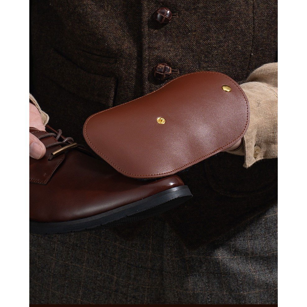 Manusa de Lustruit Pantofii, Flippy, din PVC, 18.2 x 12 x 10.8 cm, Imitatie de Lana, Maro [3]