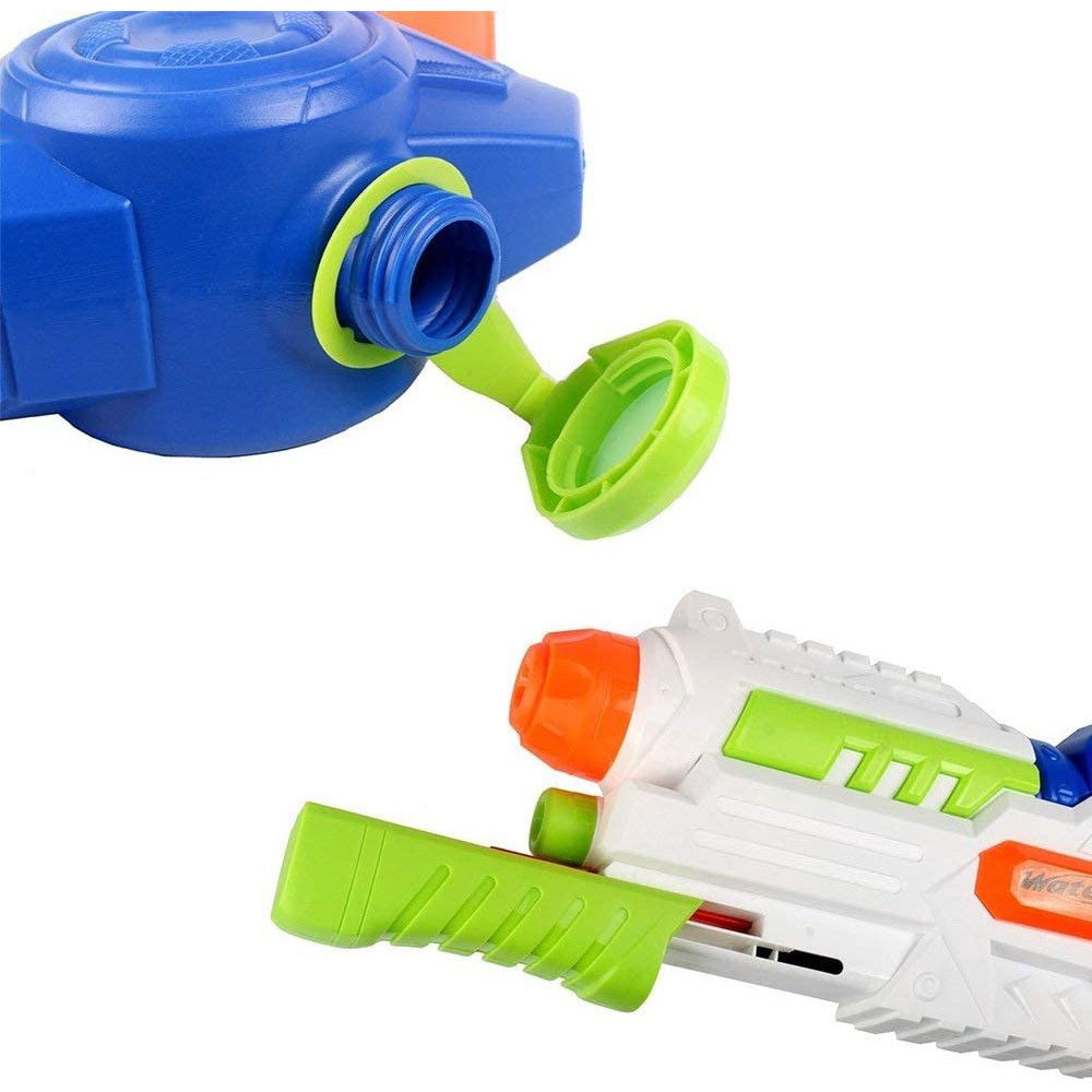 Pistol cu Apa pentru Copii, Rezervor, Pentru Piscina/Plaja, Flippy, 6ani+, Albastru/Multicolor, 1000ML [4]