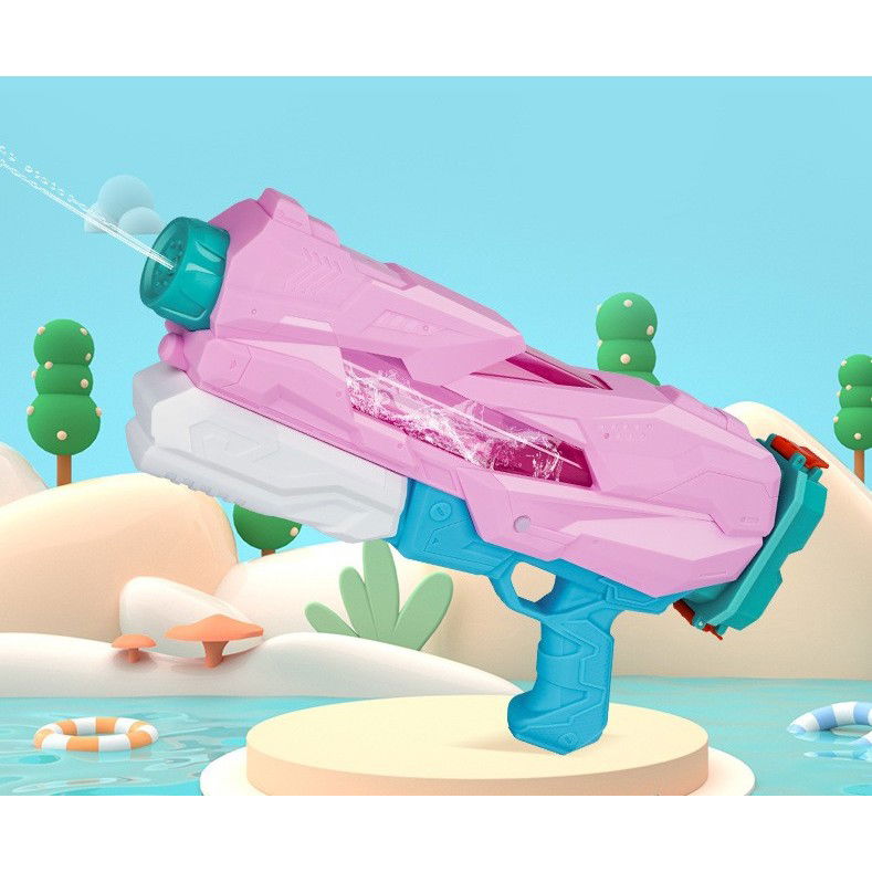 Pistol cu Apa pentru Copii, Rezervor, Pentru Piscina/Plaja, Flippy, 6ani+, Quick Fill, Roz, 600ML [9]