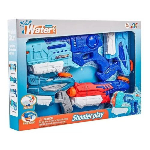 Set 4x Pistol cu Apa pentru Copii, Flippy, 6ani+, Multicolor, 1x 900 ML + 3x 300 ML [8]