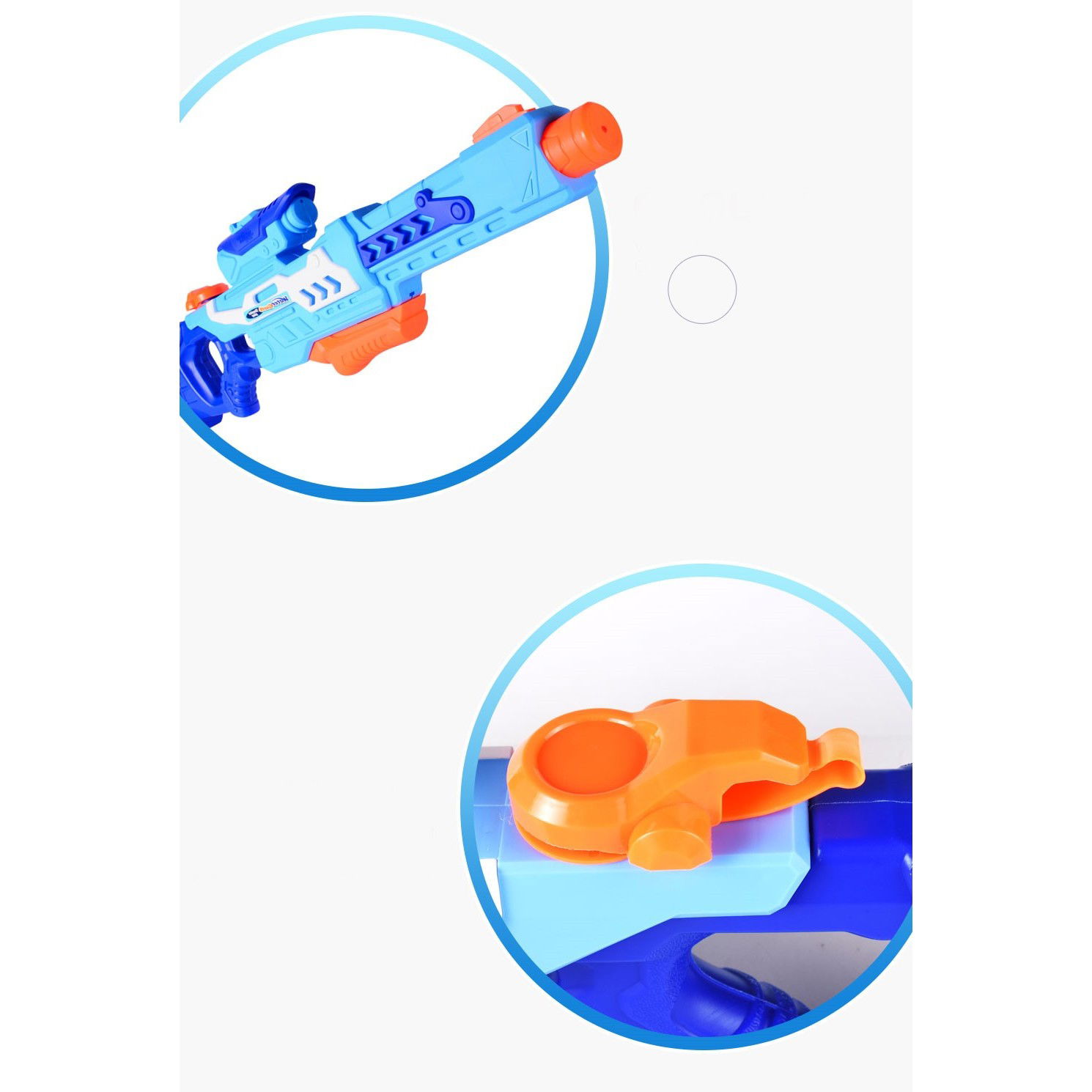 Pistol cu Apa pentru Copii, Rezervor, Pentru Piscina/Plaja, Flippy, 6ani+, Albastru, 1200ML [7]