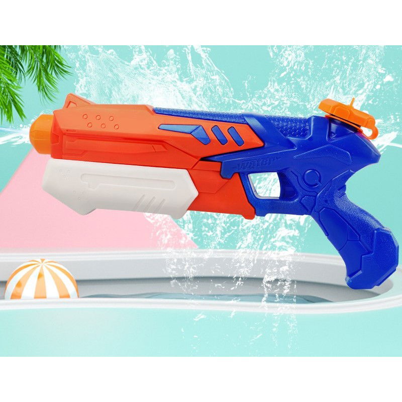 Pistoale cu apa - Pistol cu Apa pentru Copii, Rezervor, Pentru Piscina/Plaja, Flippy, 6ani+, Bleumarin/Rosu, 300ML