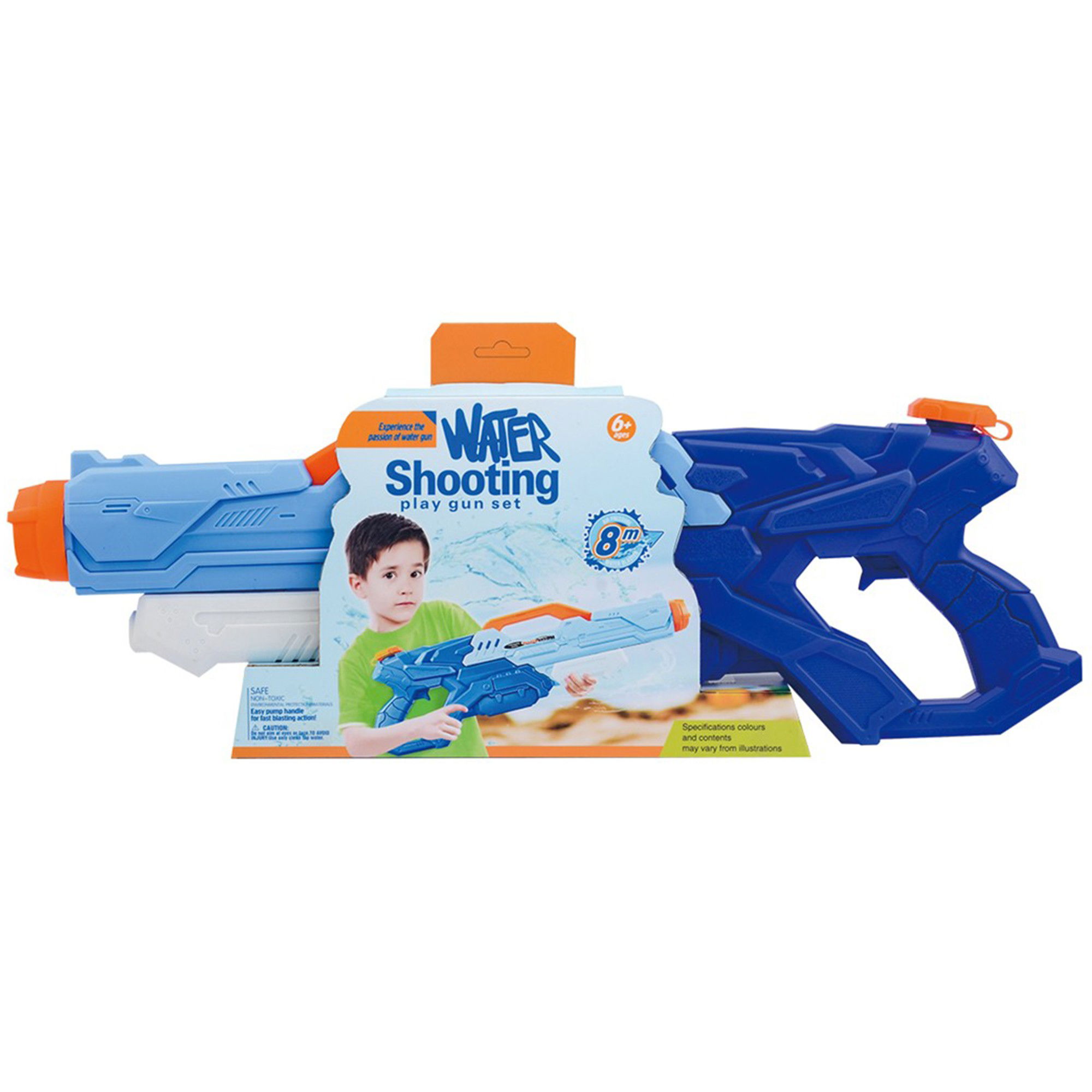 Pistol cu Apa pentru Copii, Rezervor, Pentru Piscina/Plaja, Flippy, 6ani+, Albastru, 1500ML [3]