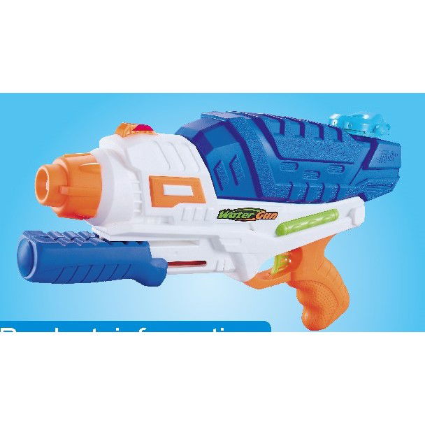 Pistoale cu apa - Pistol cu Apa pentru Copii, Rezervor, Pentru Piscina/Plaja, Flippy, 6ani+, Albastru/Multicolor, 1000ML, model 2